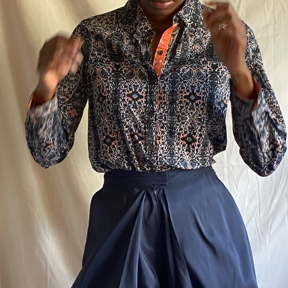 Joe fresh printed dress shirt Cotten - Picture 4 of 12